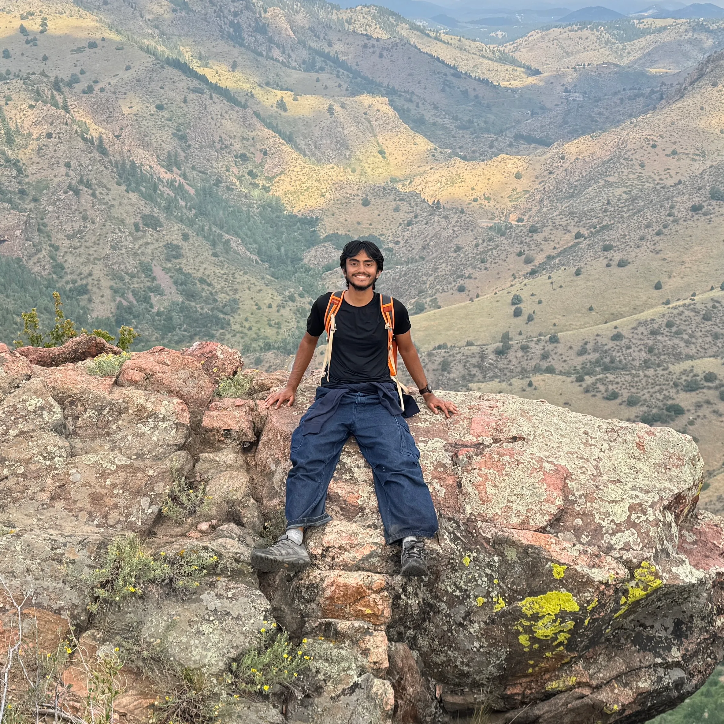 Krish on a hike